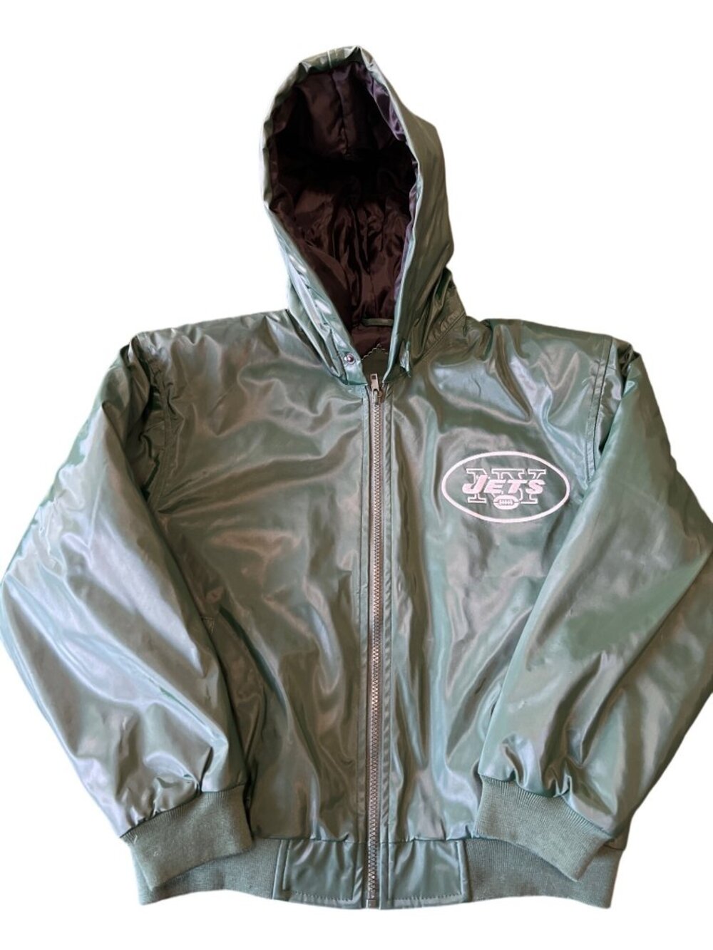 Vintage Play Football NFL NY Jets Youth Childrens Coat sz Medium 8/10 Boy Unisex - Picture 2 of 8